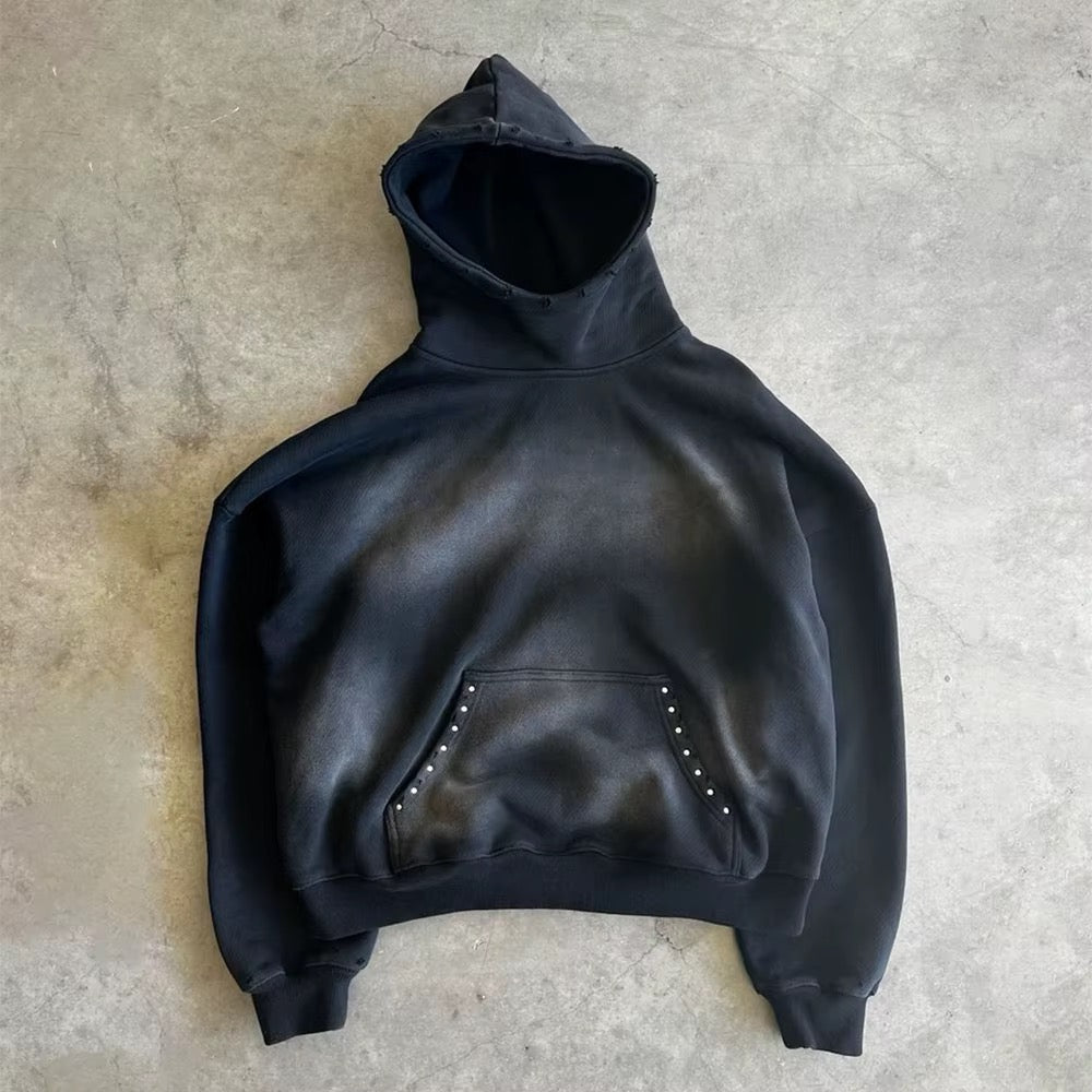Black washed Hood